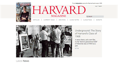 Desktop Screenshot of harvardmagazine.com